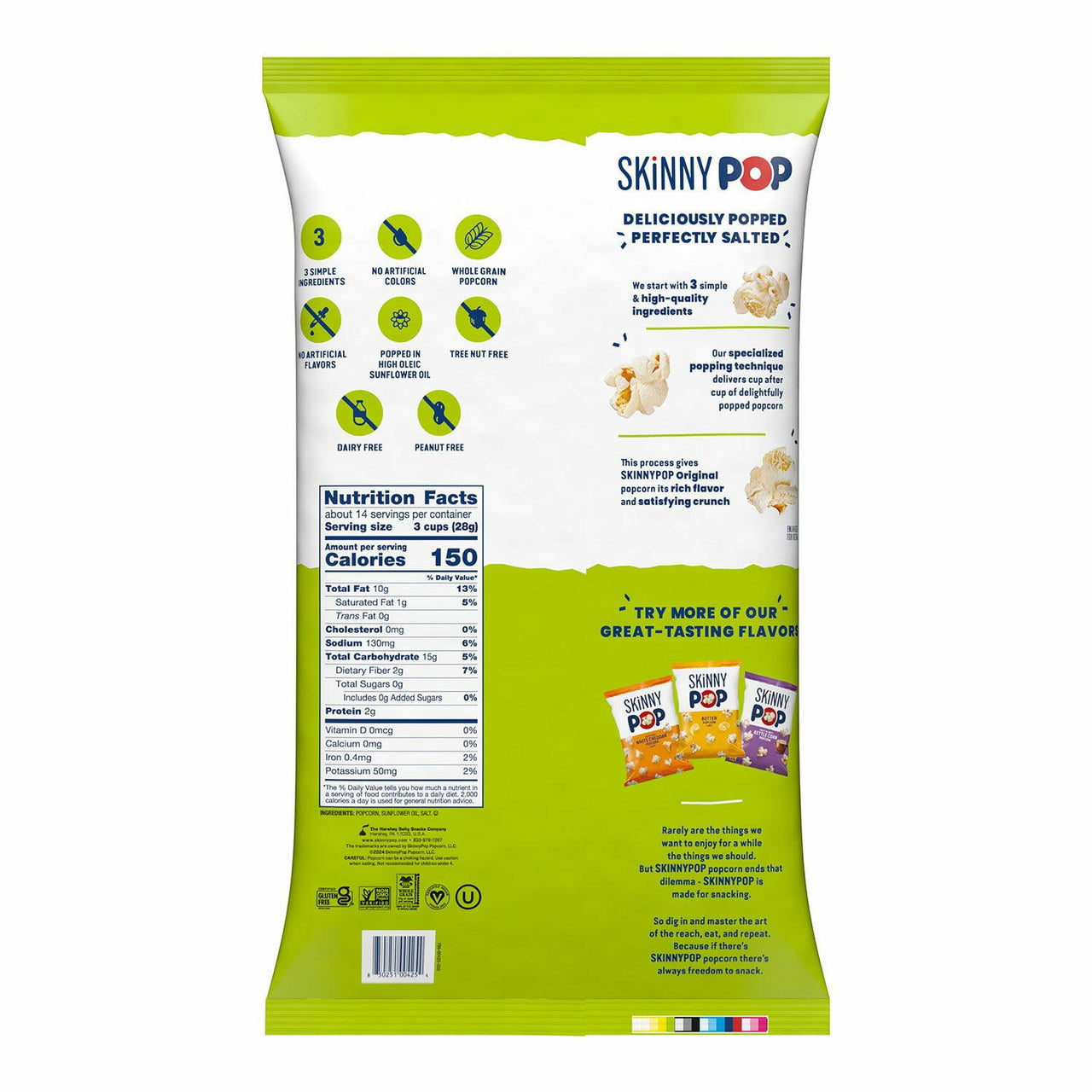 SkinnyPop Original Popcorn, 14 oz.
