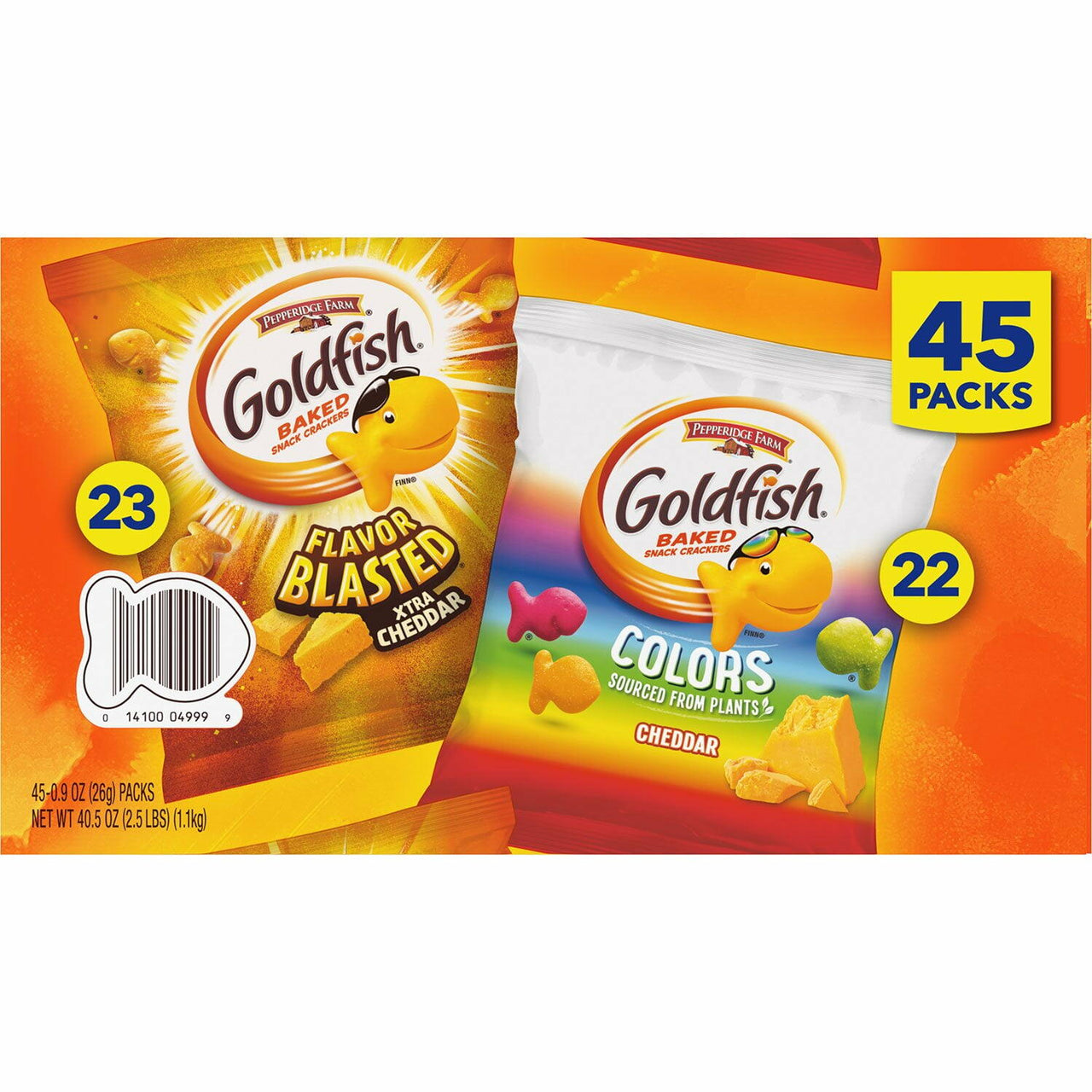 Pepperidge Farm Variety Pack Goldfish, 0.9 oz., 45 pk.