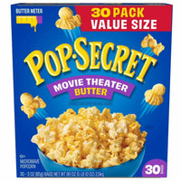 Pop Secret Movie Theater Butter Microwave Popcorn, 3 oz., 30 pk.