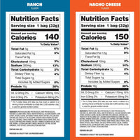 Quest Tortilla Style 18-19g Protein Chip Variety Pack, Nacho Cheese & Ranch, 14 ct.