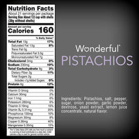 Wonderful Salt & Pepper Pistachios, 40 oz.