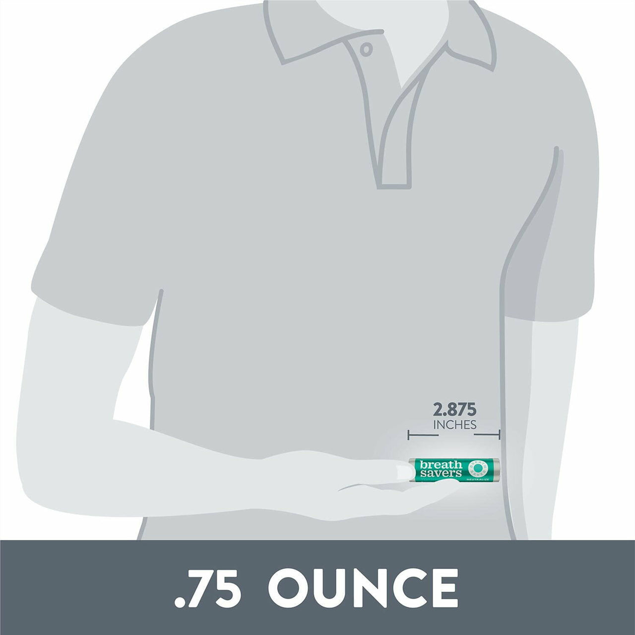 BREATH SAVERS Wintergreen Sugar Free Breath Mints Rolls, 0.75 oz., 24 ct.