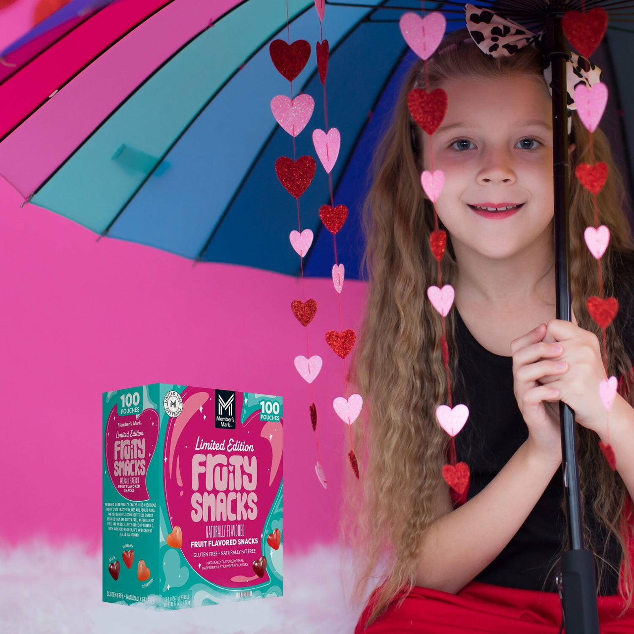 Member's Mark Valentine's Day Fruity Snacks 0.8 oz., 100 pk.
