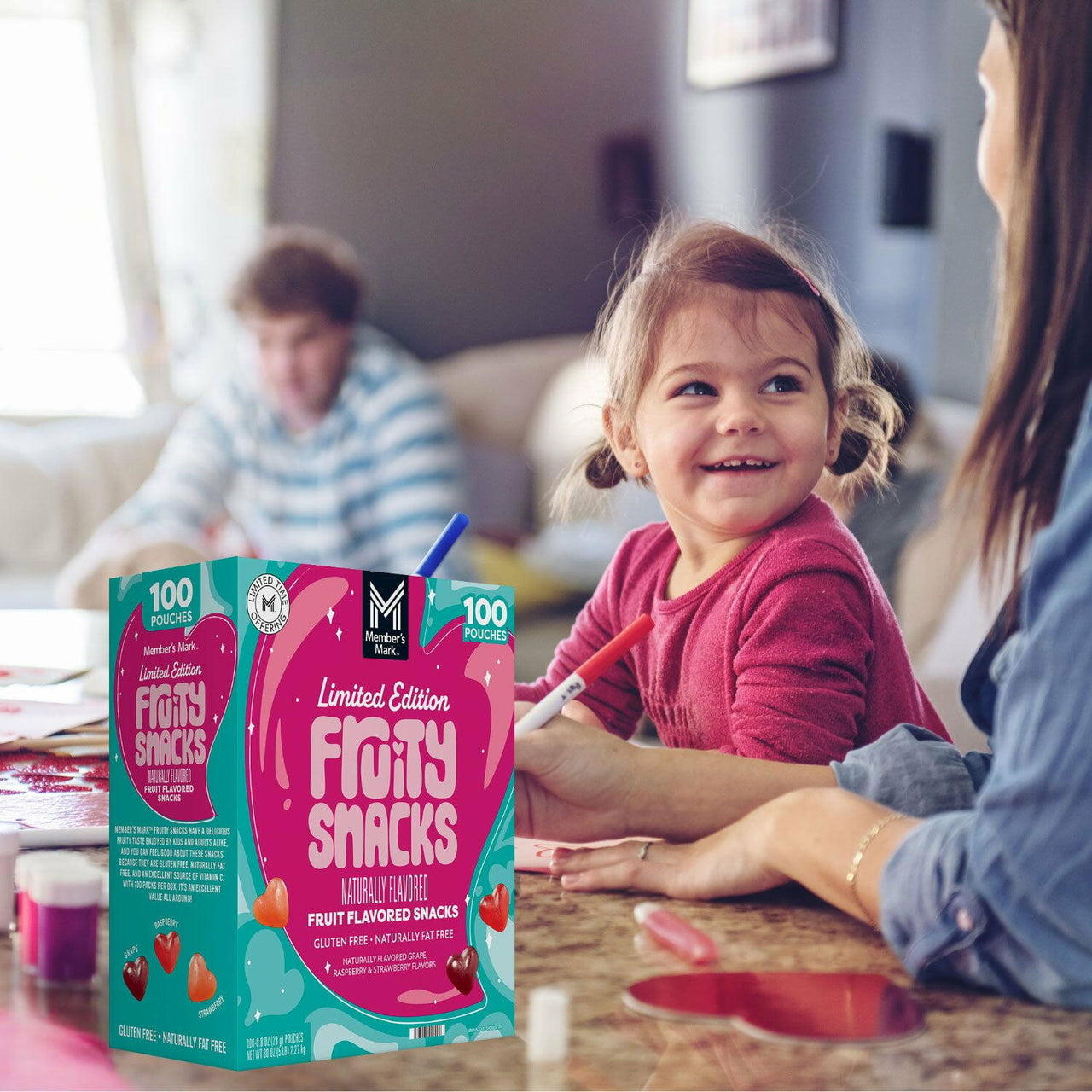 Member's Mark Valentine's Day Fruity Snacks 0.8 oz., 100 pk.