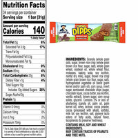 Quaker Chewy Dipps Granola Bars, Chocolate Chip, 34 pk.