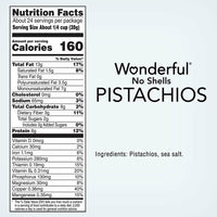 Wonderful Lightly Salted Pistachios, No Shells, 24 oz.