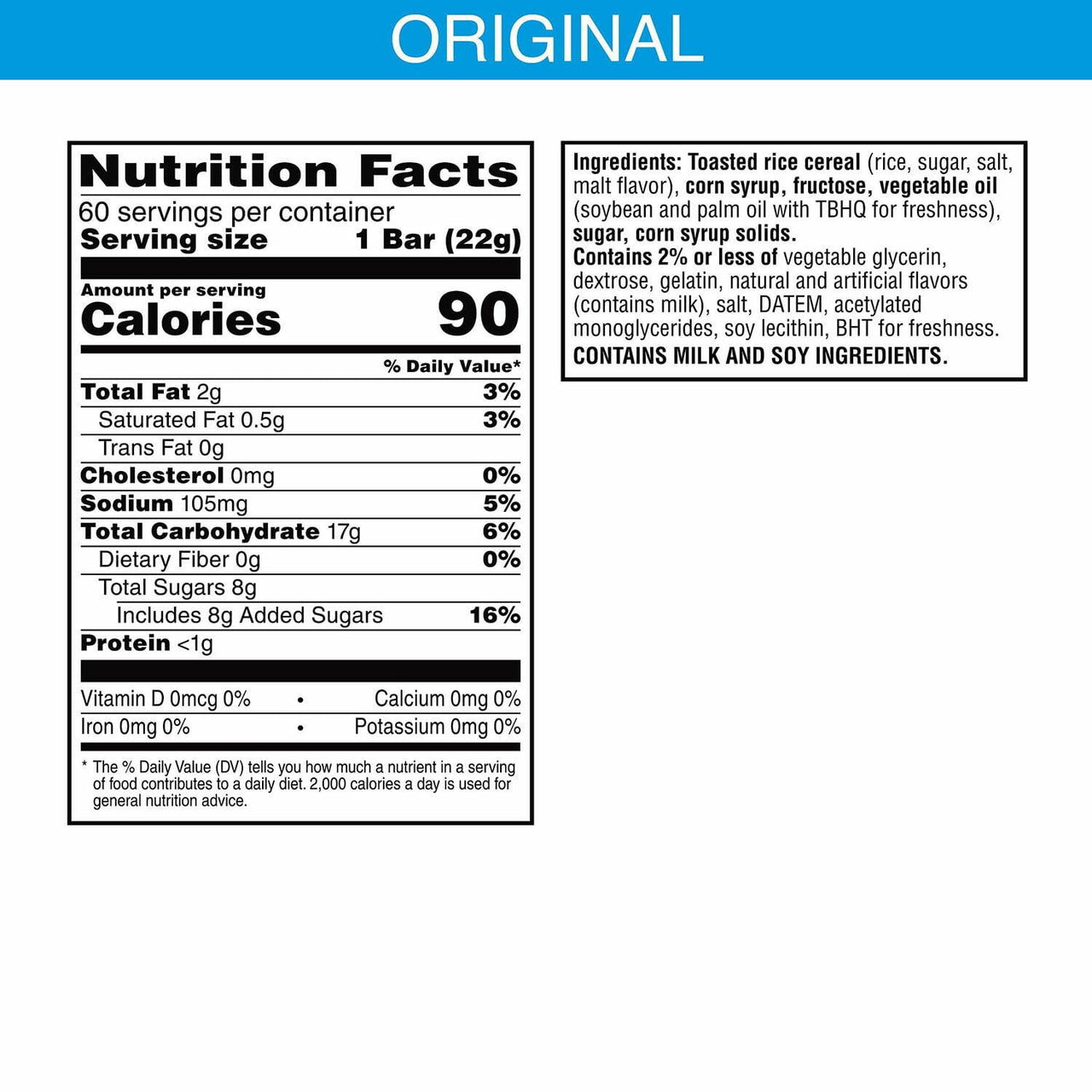Rice Krispies Treats, Original, 0.8 oz., 60 ct.