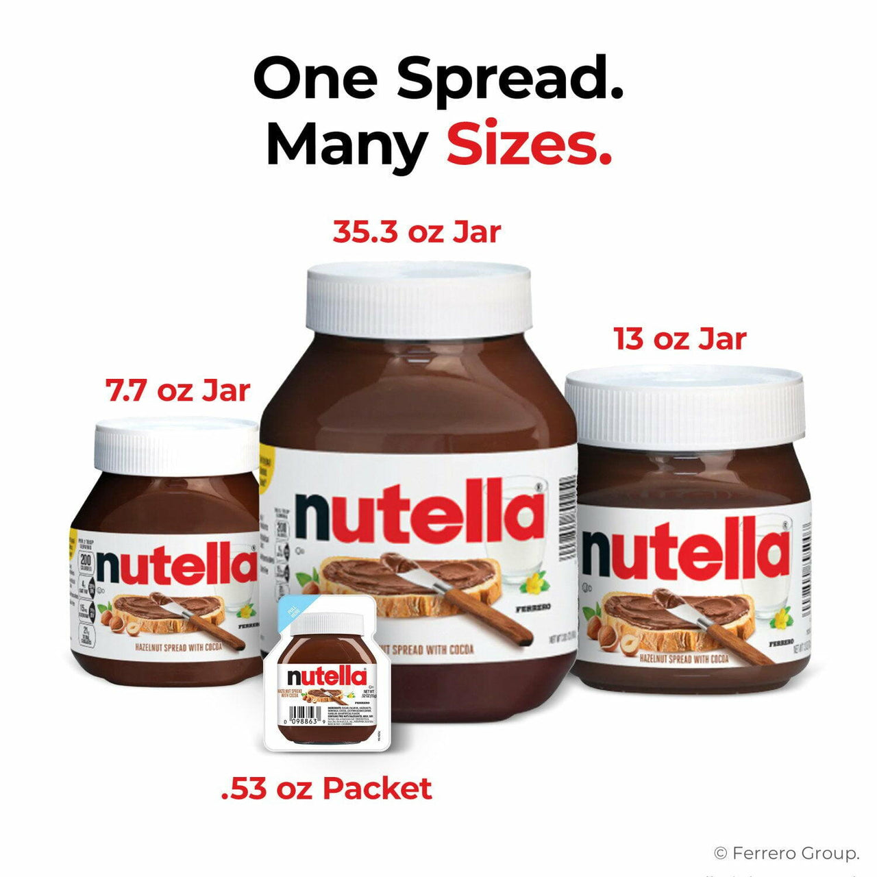 Nutella Hazelnut Spread with Cocoa, 26.5 oz., 2 pk.