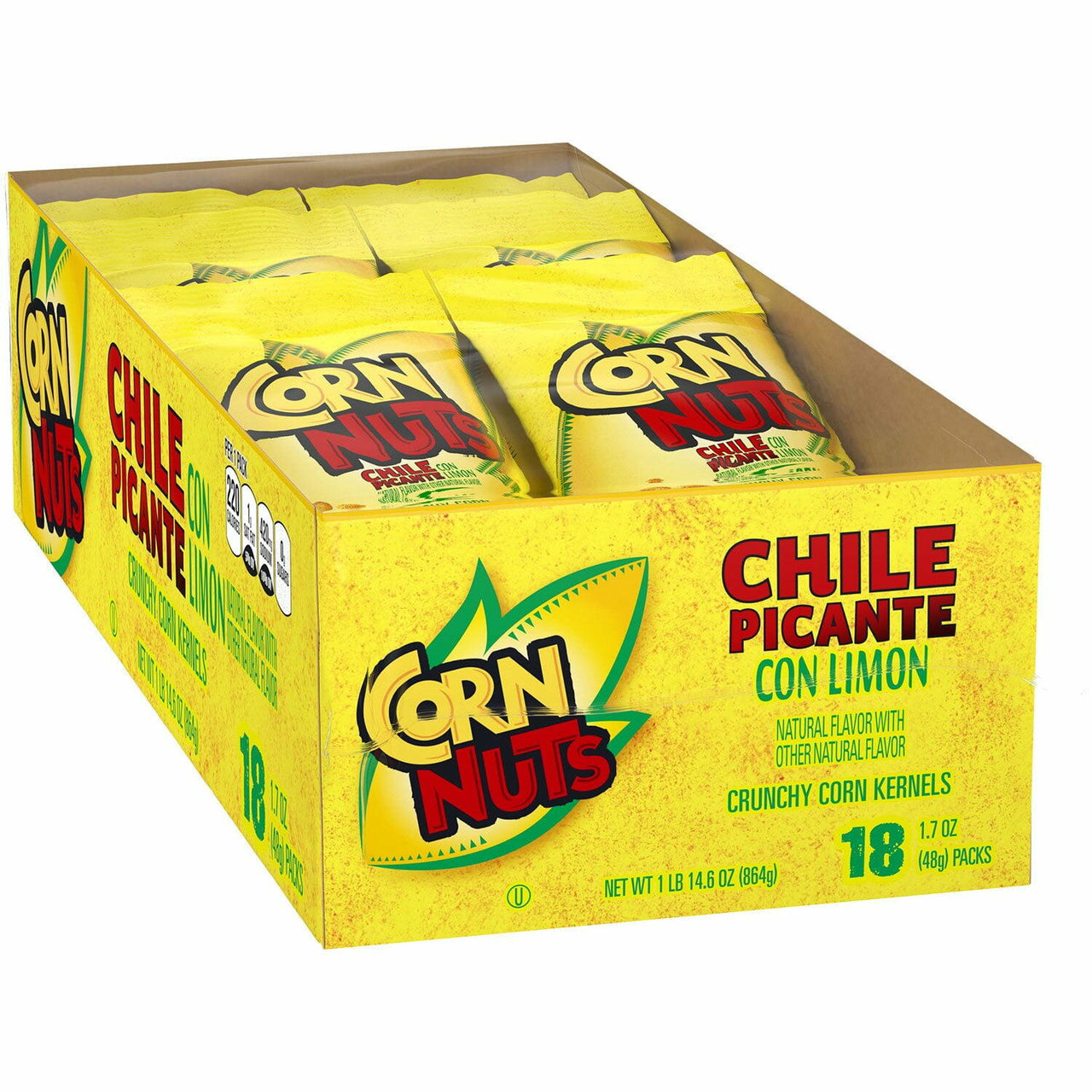 Corn Nuts Chile Picante con Limon Crunchy Corn Kernels, 1.7 oz., 18 pk.