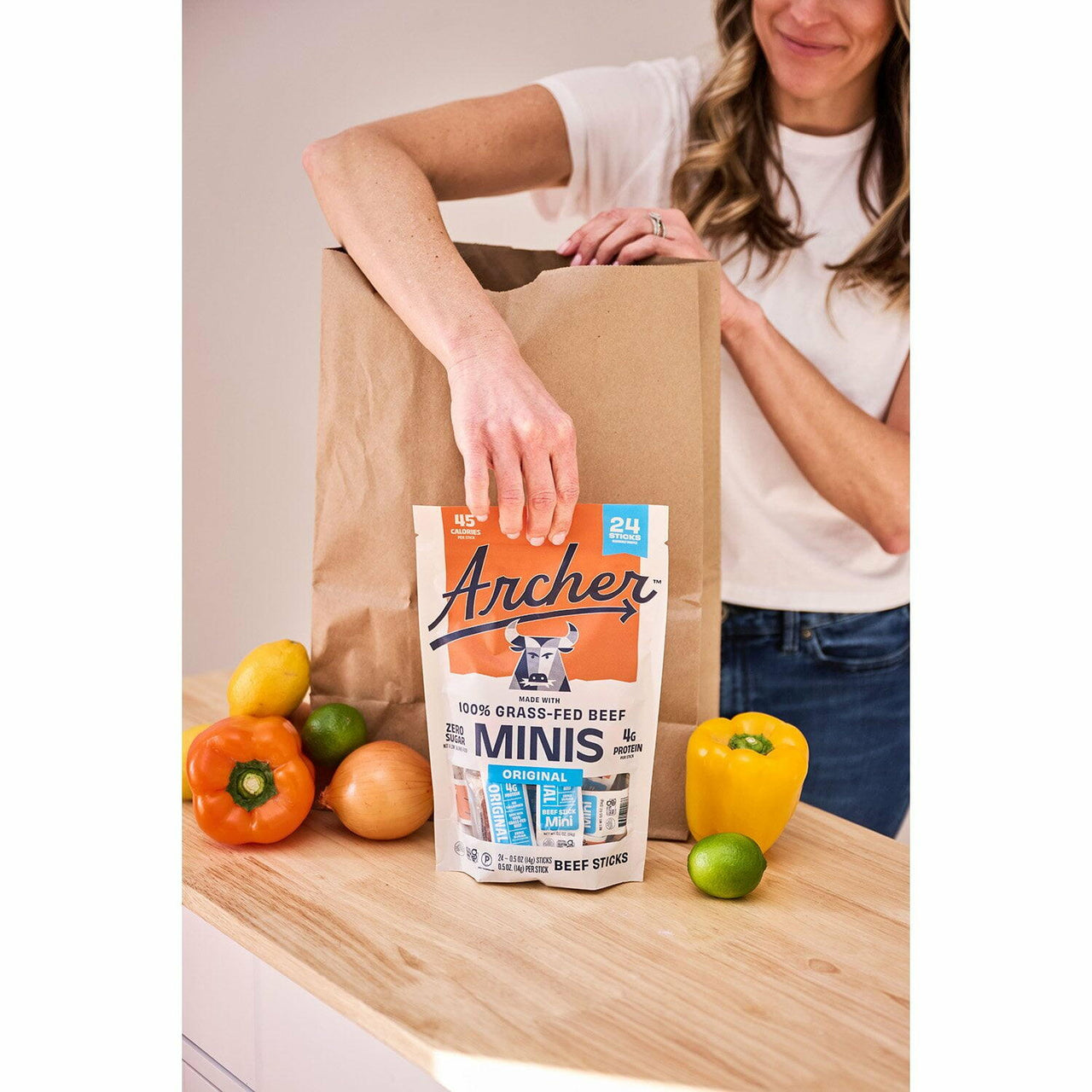 Archer Original Mini Beef Sticks, 0.5 oz, 24 pk.