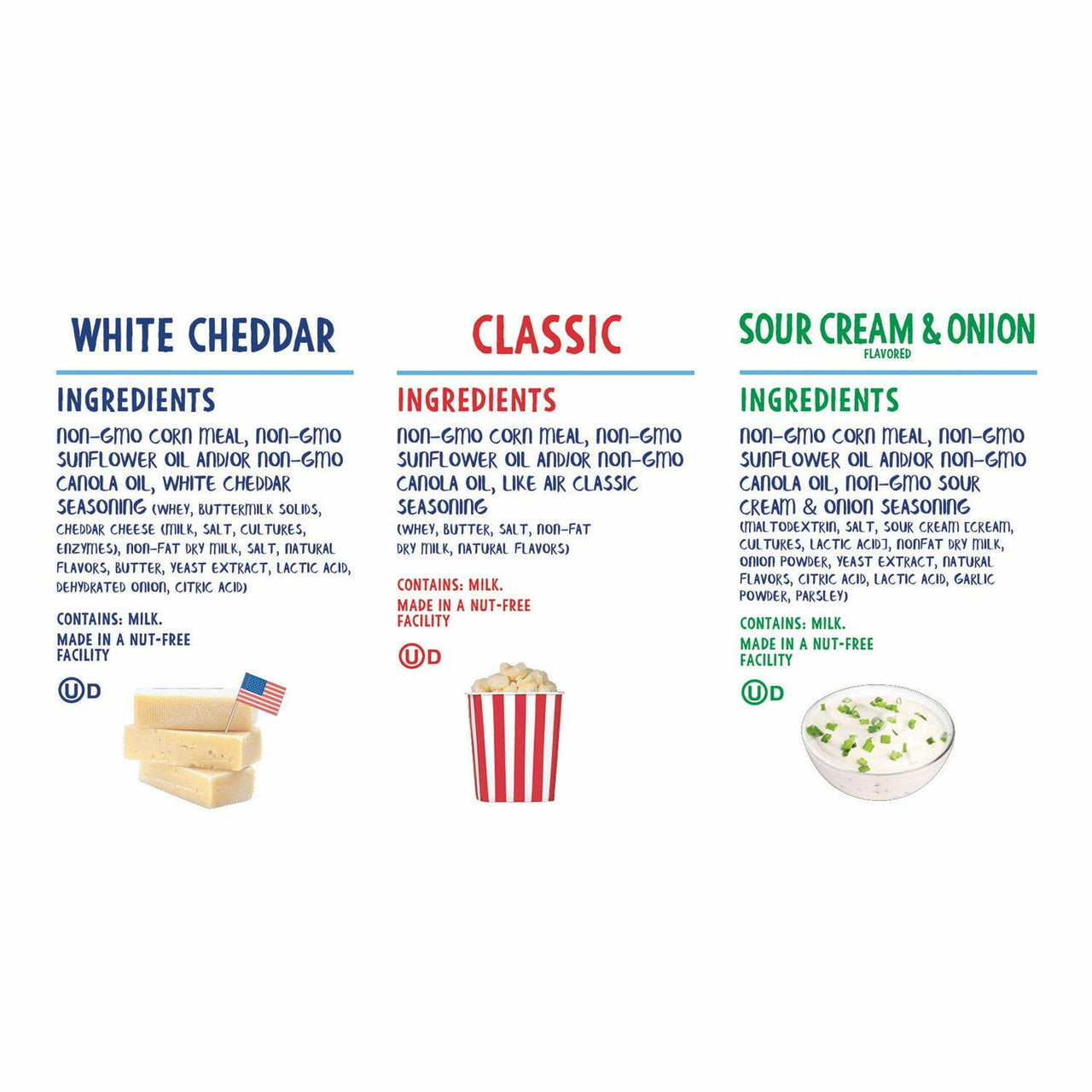 Like Air Puffcorn Variety Pack, 0.5 oz., 30 pk.