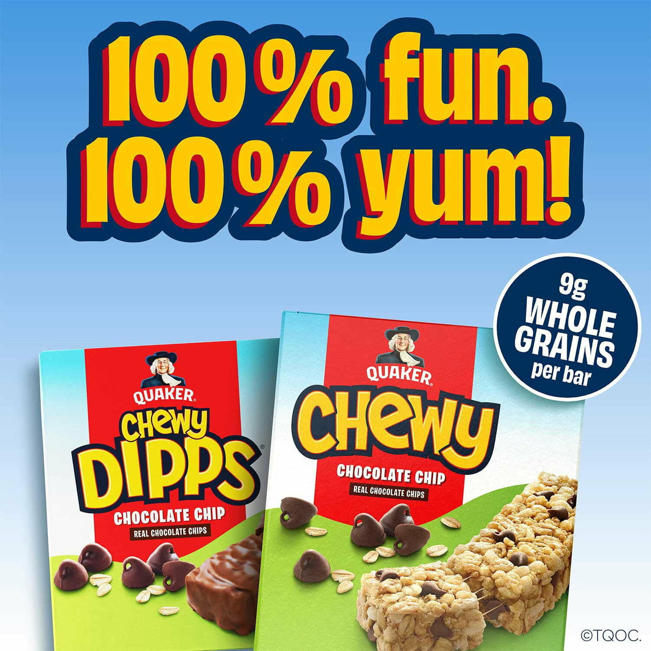 Quaker Chewy Dipps Granola Bars, Chocolate Chip, 34 pk.