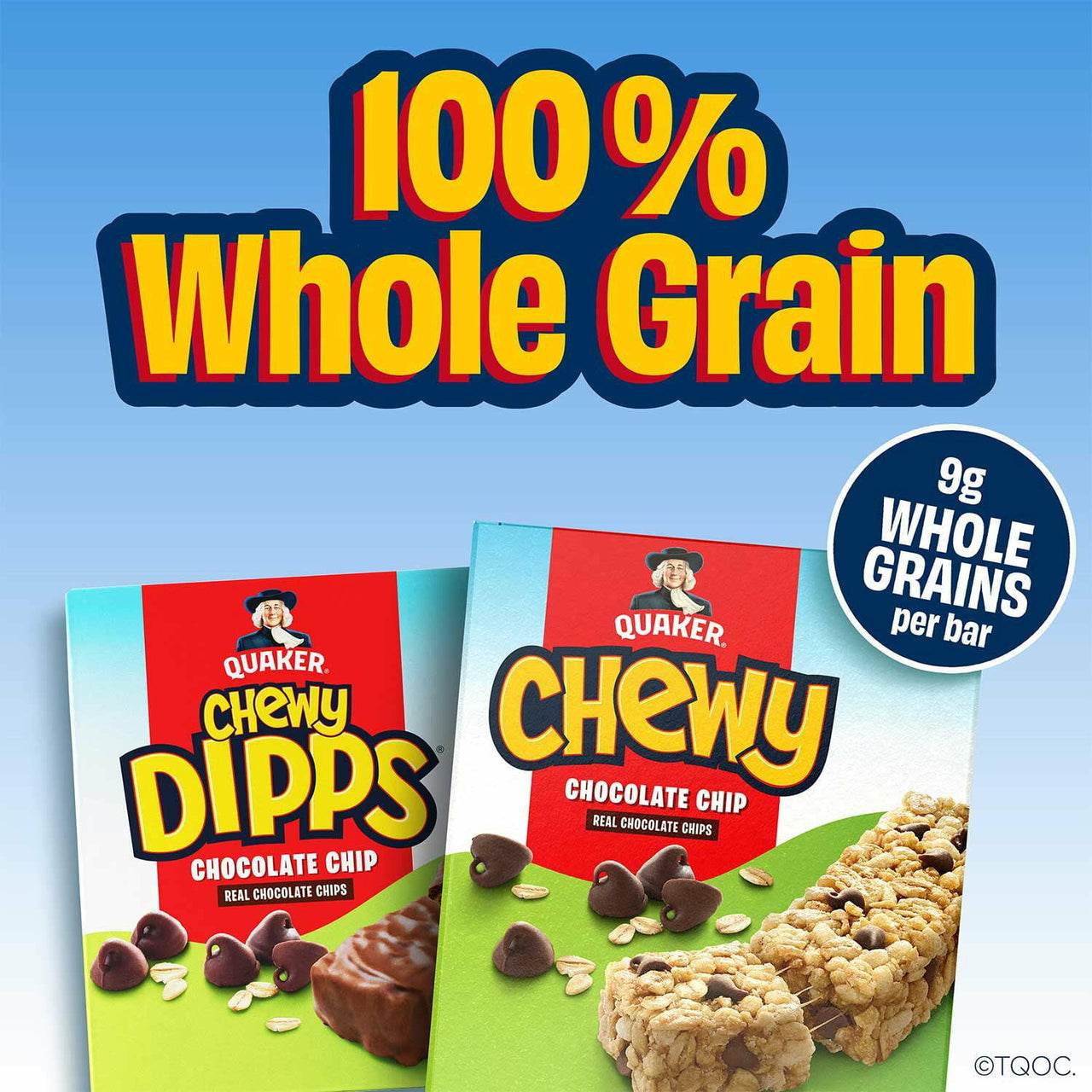 Quaker Chewy Dipps Granola Bars, Chocolate Chip, 34 pk.