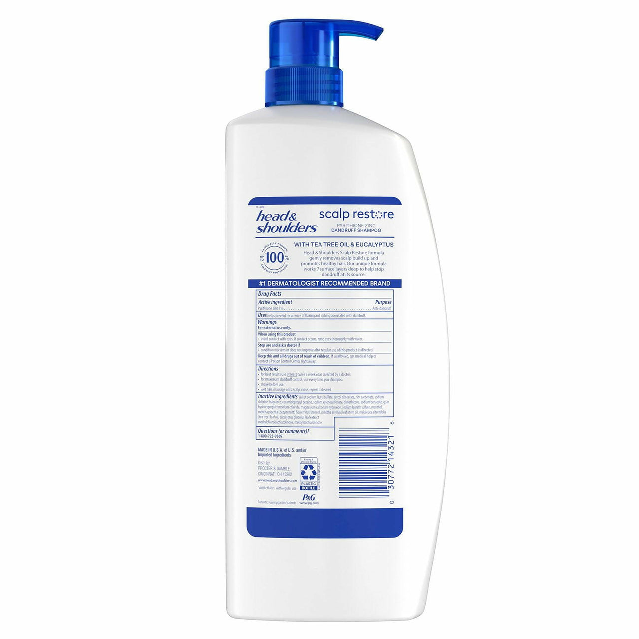 Head & Shoulders Scalp Restore Shampoo, 38.8 fl. oz.