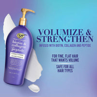 OGX Volume & Strength + Biotin & Collagen Conditioner, 40 fl. oz.
