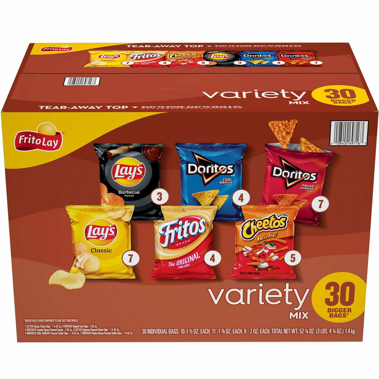 Frito-Lay Variety Pack Chips, 30 pk.