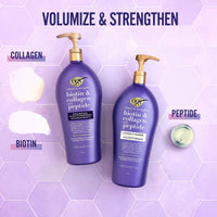 OGX Volume & Strength + Biotin & Collagen Conditioner, 40 fl. oz.