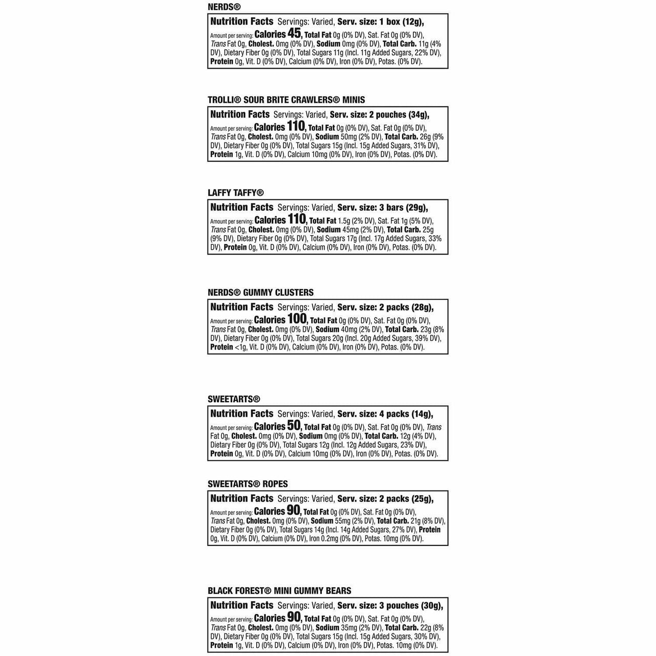 Ferrara Assorted Party Mix, Variety Mix Bag, 40.9 oz, 120 pcs.