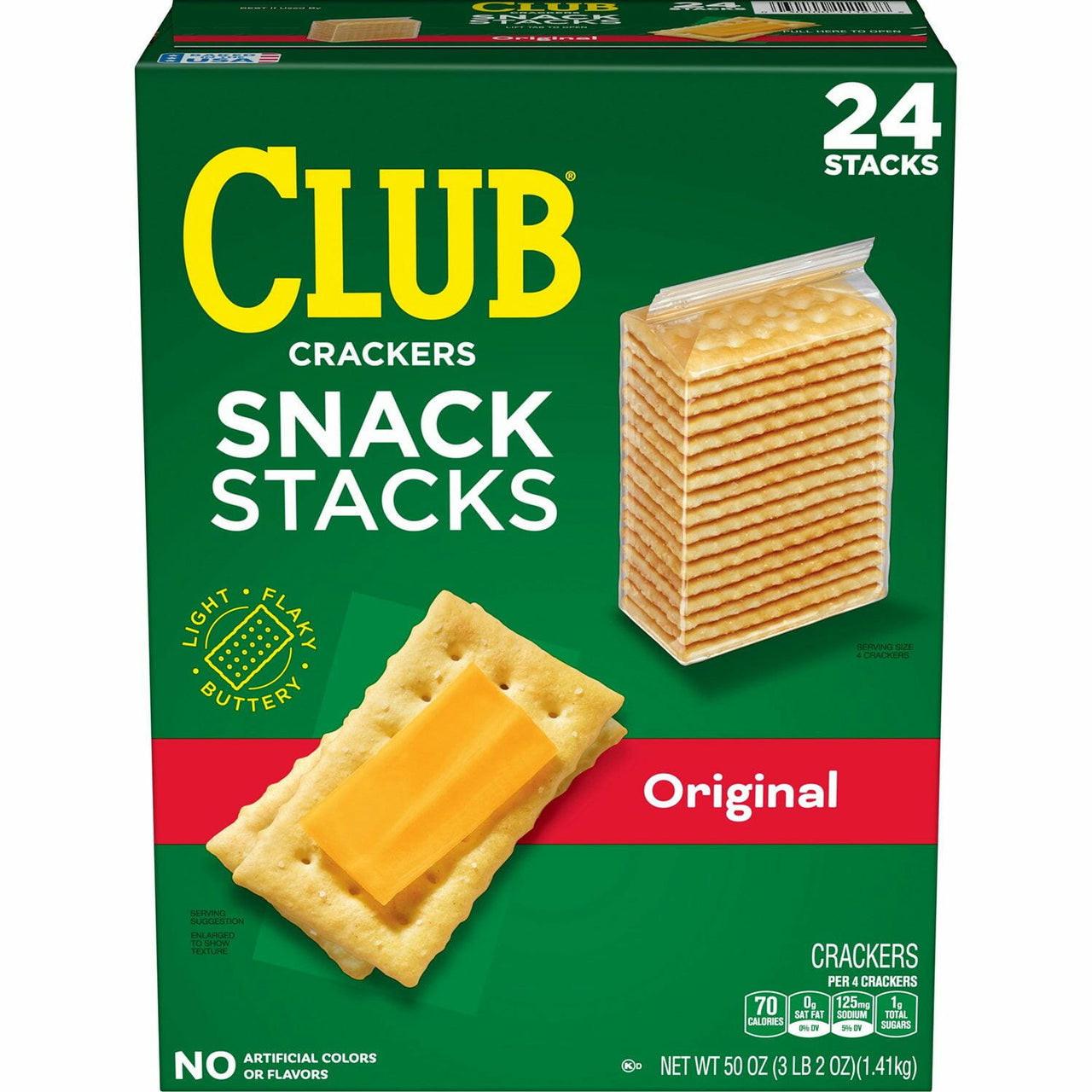 Club Crackers, Snack Stacks, 2.08 oz., 24 pk.