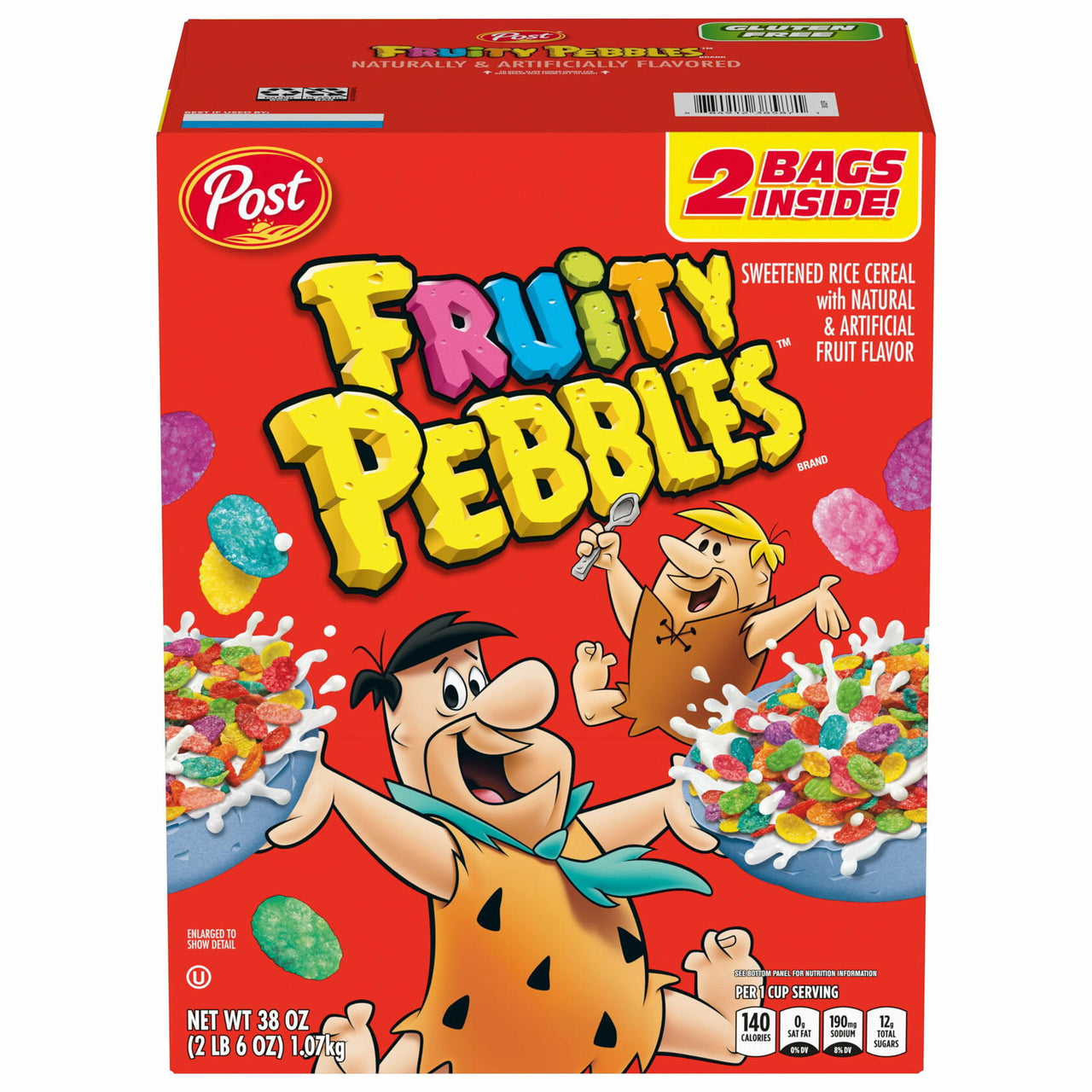 Fruity Pebbles Cereal, 38 oz.