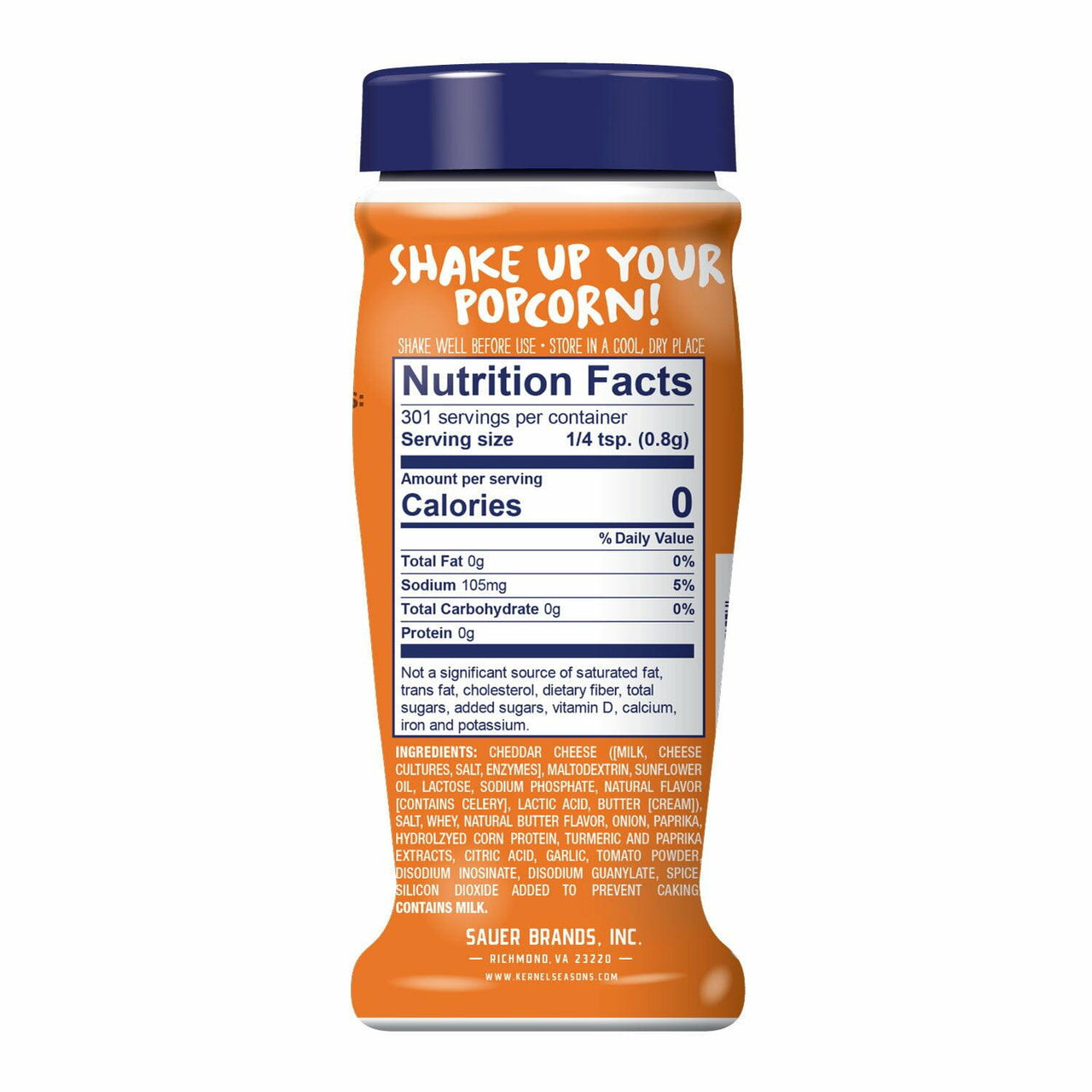 Kernel Season's Flavored Popcorn Seasoning, Nacho Cheddar, 8.5 oz.