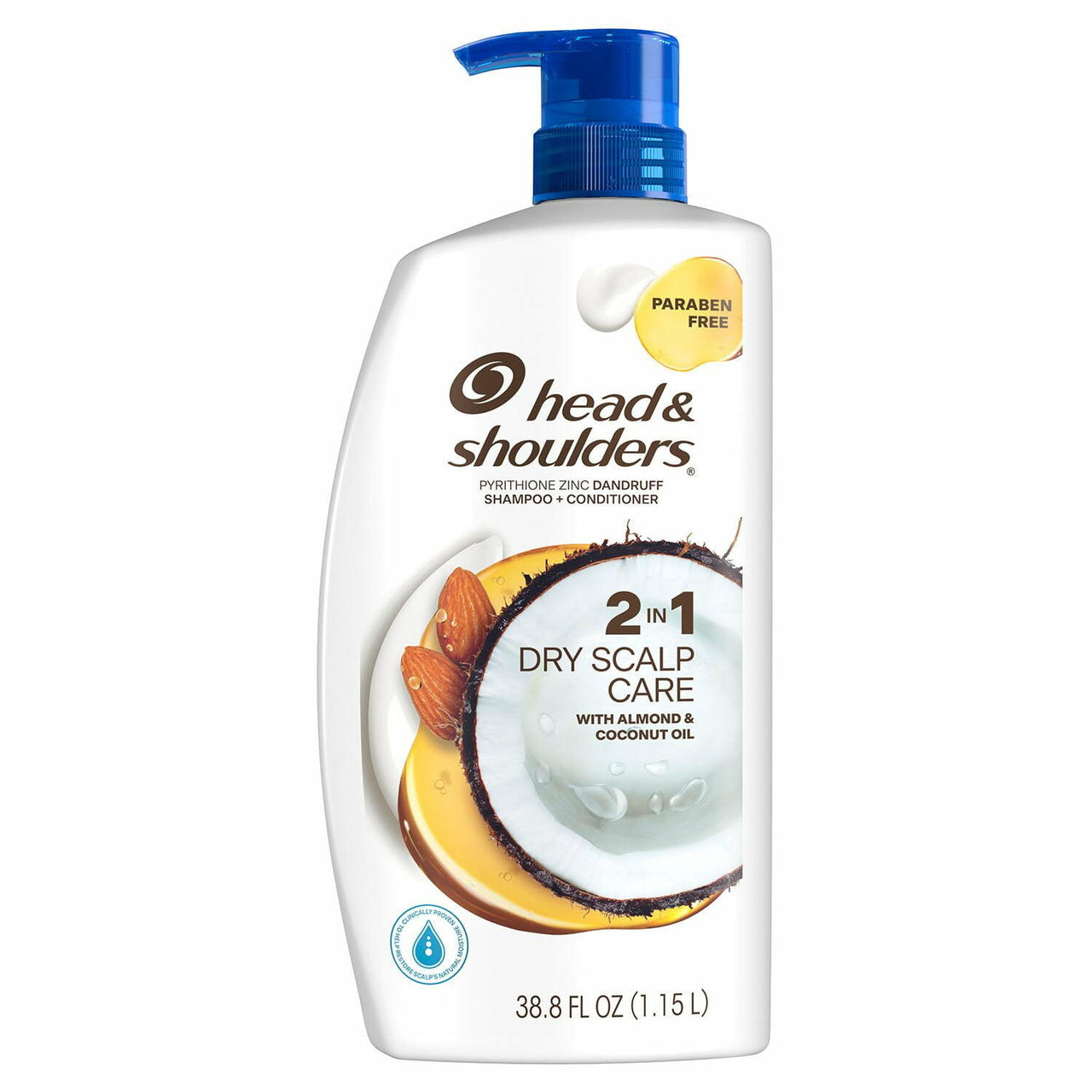 Head & Shoulders 2-in-1 Dry Scalp Care Shampoo and Conditioner, 38.8 fl. oz.