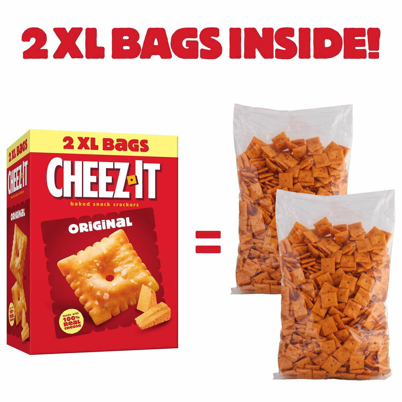 Cheez-It Original Baked Snack Crackers, 24 oz., 2 pk.