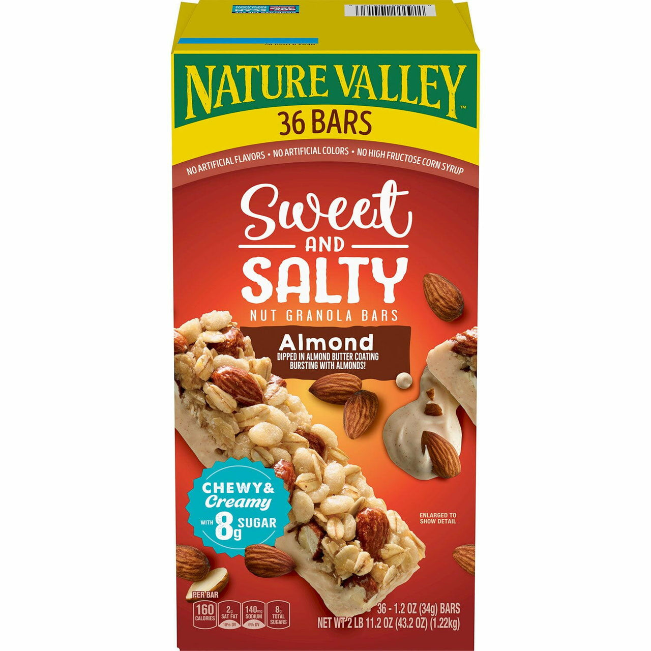 Nature Valley Sweet and Salty Nut Almond Granola Bars, 36 ct.