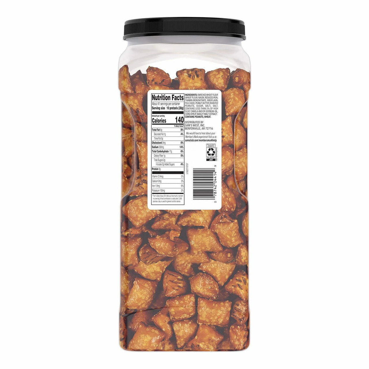 Member's Mark Peanut Butter Filled Pretzels, 44 oz.