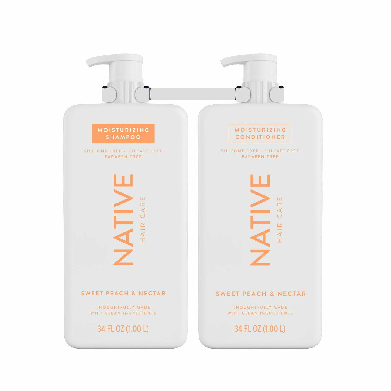Native Sweet Peach & Nectar Shampoo & Conditioner, 34 fl. oz., 2pk.