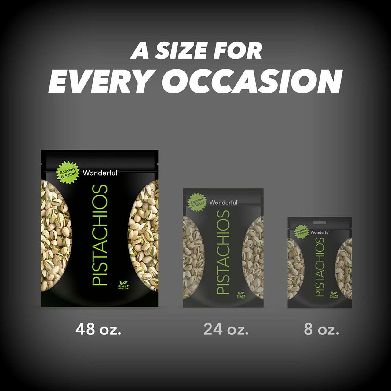 Wonderful Roasted & Salted Pistachios, 48 oz.