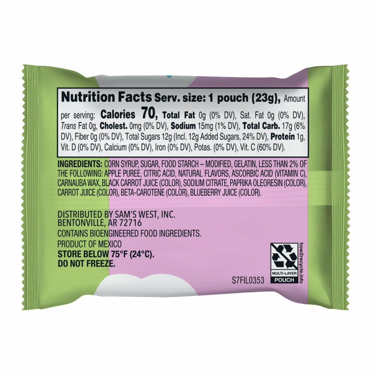 Member's Mark Spring Fruit Snacks, 0.8 oz., 100 pk.