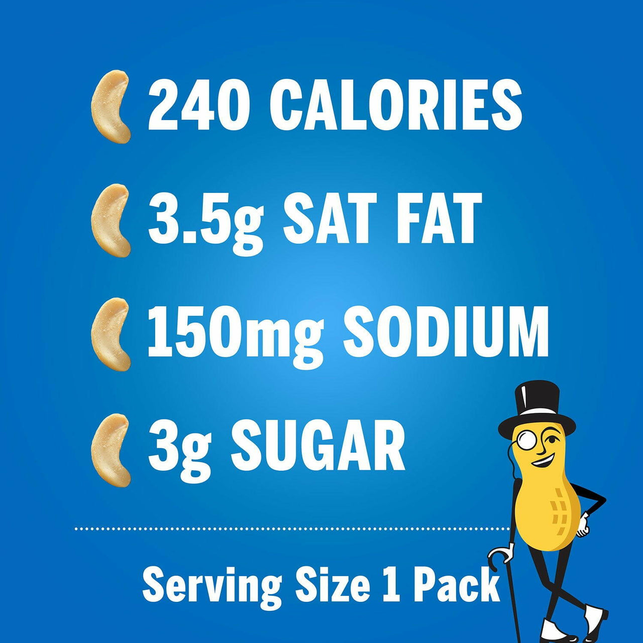 Planters Salted Cashews, 1.5 oz., 18 pk.