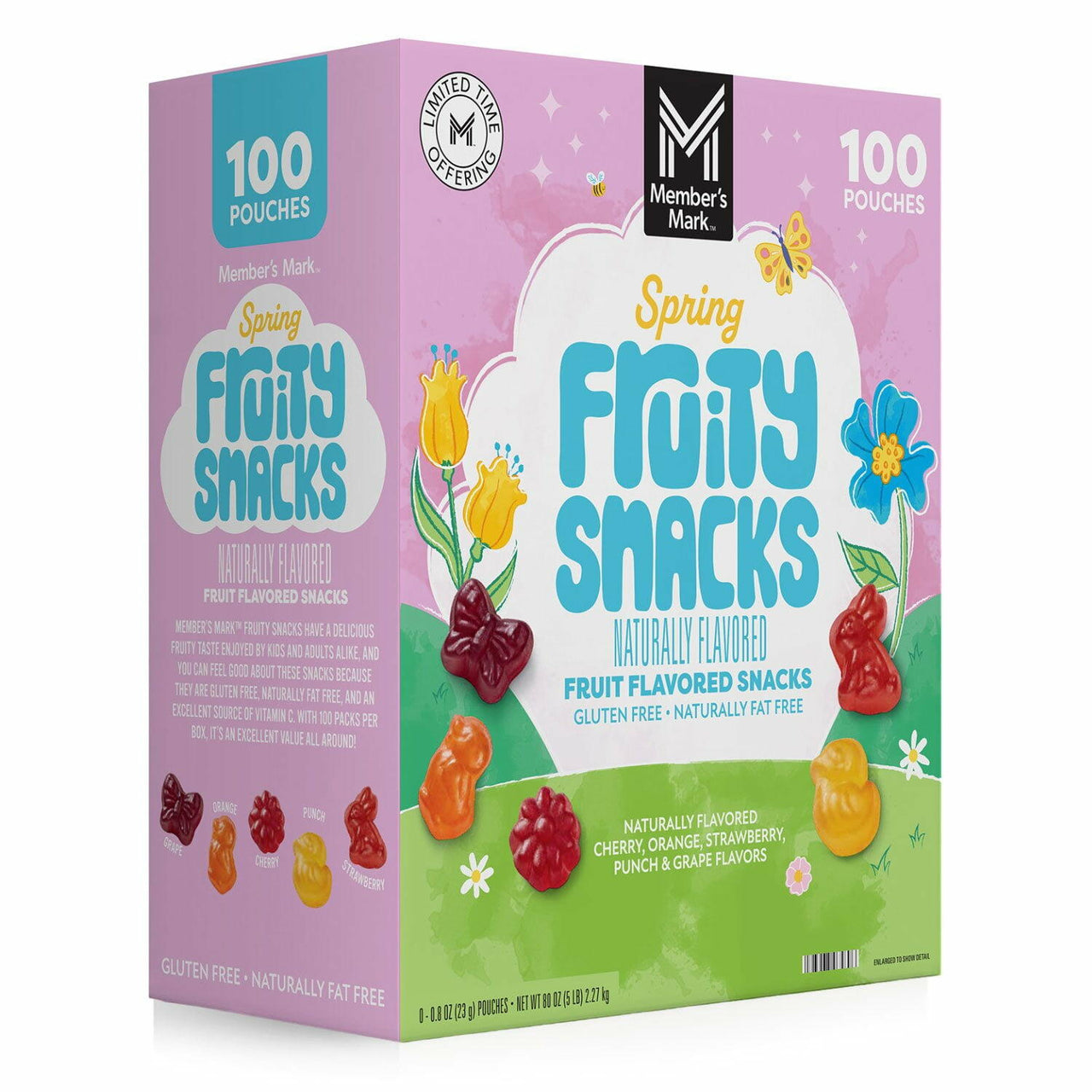 Member's Mark Spring Fruit Snacks, 0.8 oz., 100 pk.
