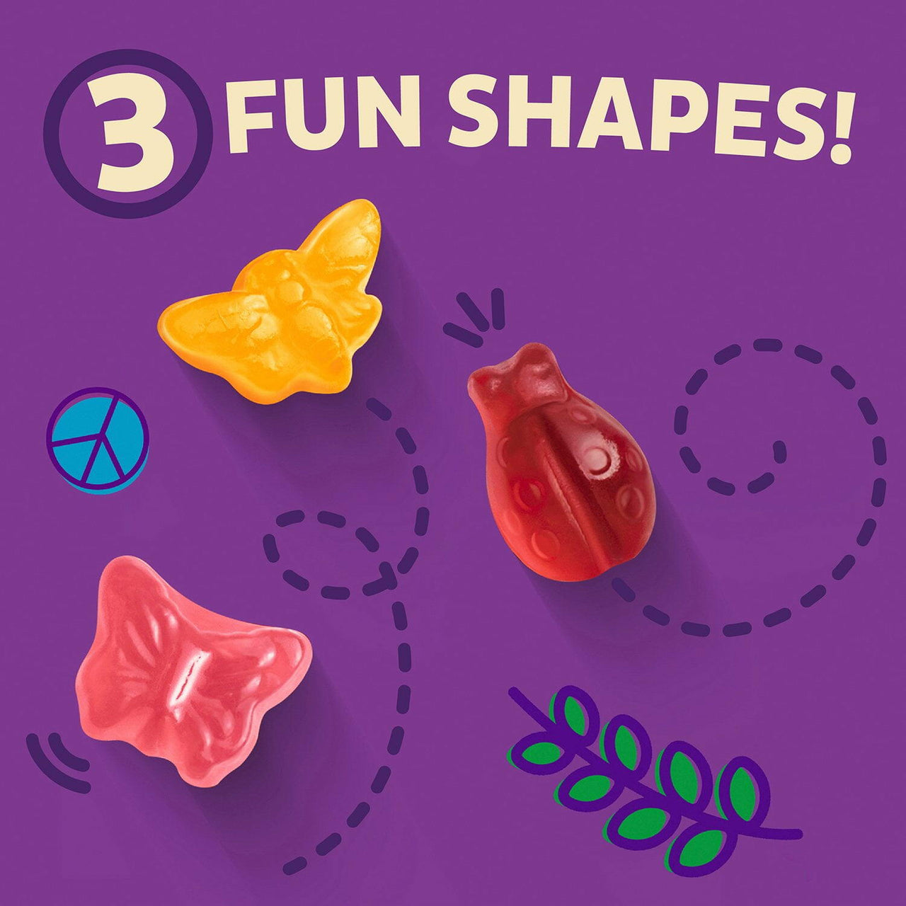 Annie's Organic Bees, Bugs & Butterflies Fruit Flavored Snacks 0.7 oz., 50 pk.