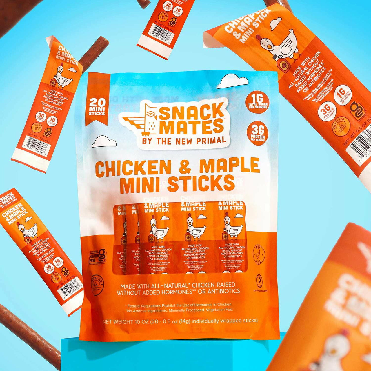 Snack Mates Chicken & Maple Mini Sticks, 10 oz.