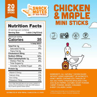 Snack Mates Chicken & Maple Mini Sticks, 10 oz.