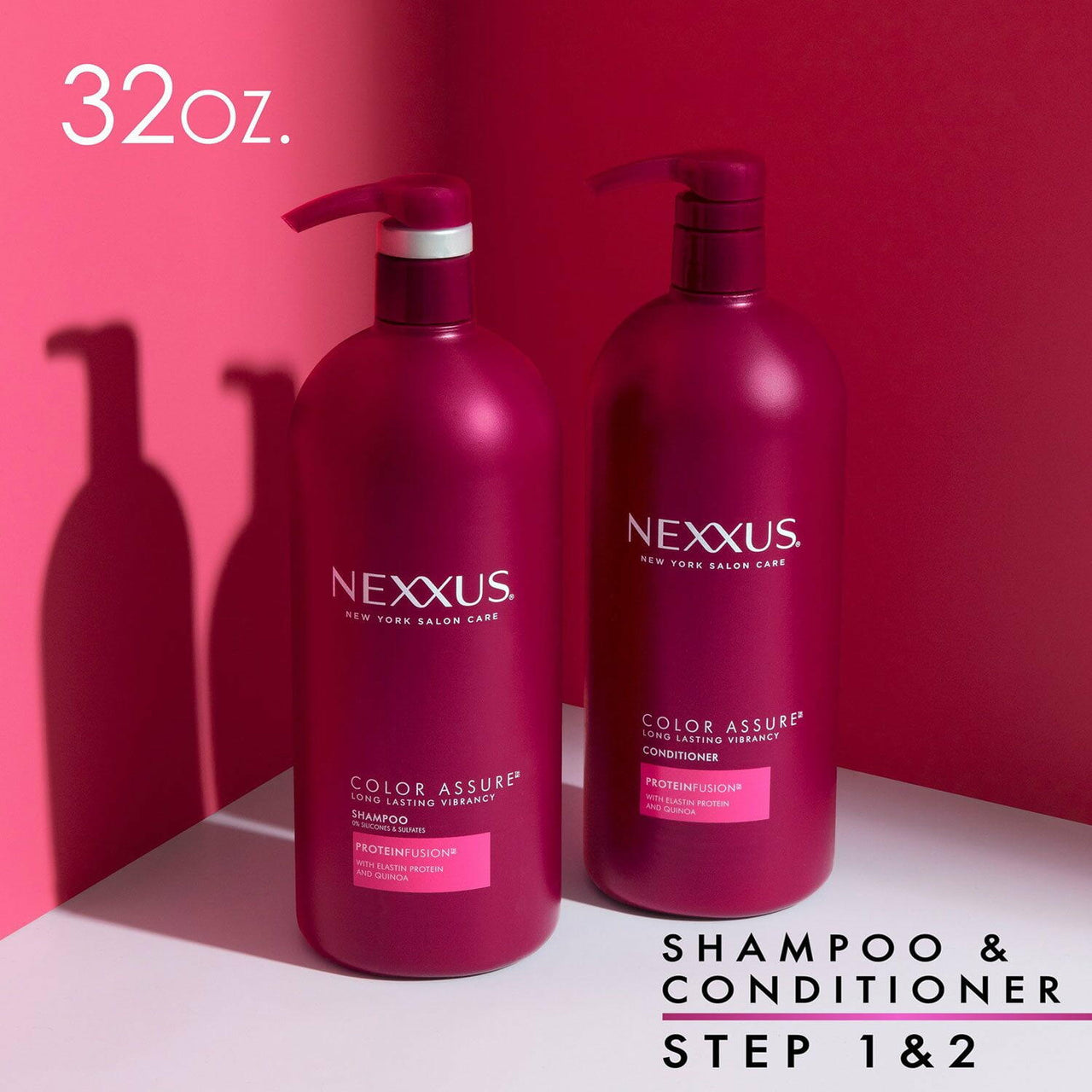 Nexxus Color Assure Shampoo and Conditioner, 32 fl. oz., 2 pk.