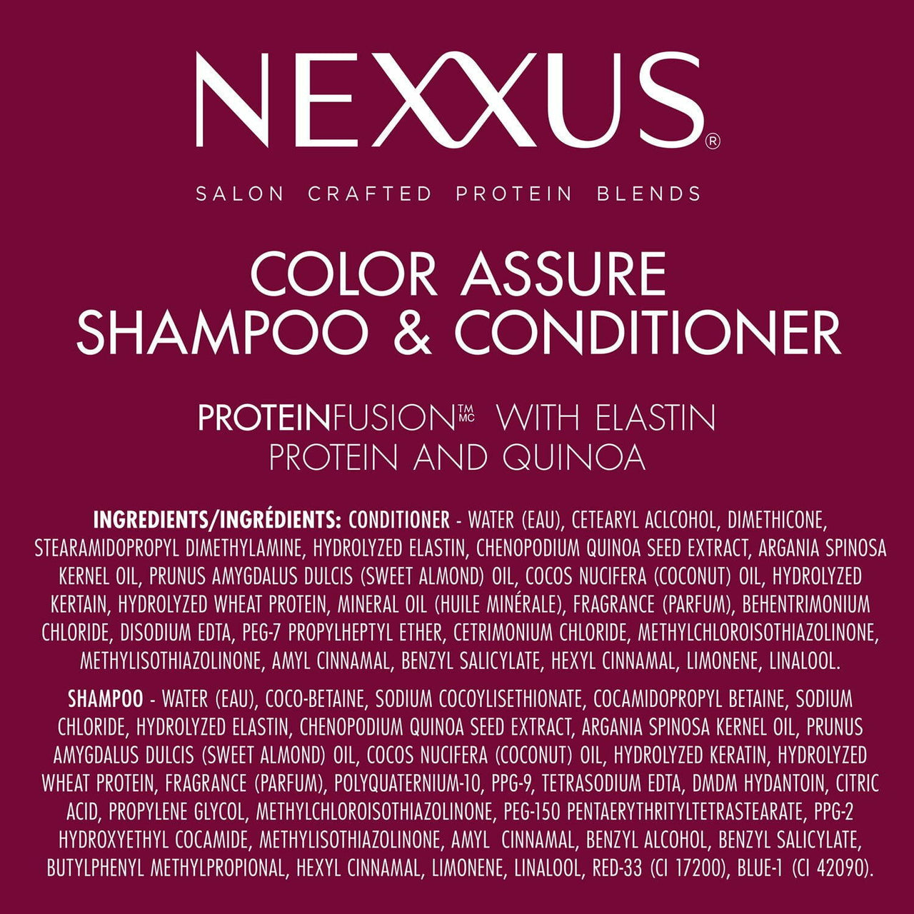Nexxus Color Assure Shampoo and Conditioner, 32 fl. oz., 2 pk.
