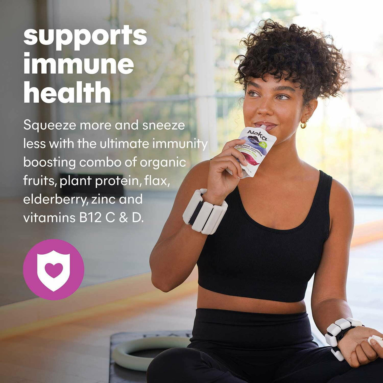 Noka Superfood Smoothie, Strawberry Banana, 12 pk.