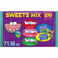 JOLLY RANCHER & TWIZZLERS Fruit Flavored Candy, Variety Pack, Fun Size, 270 pcs.