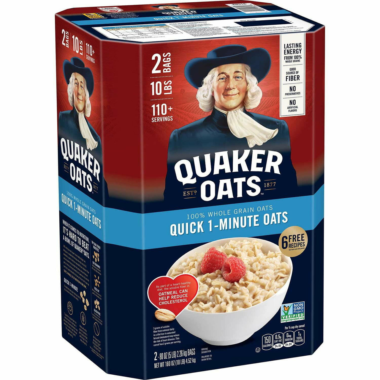 Quaker Quick 1-Minute Oats, 160 oz.