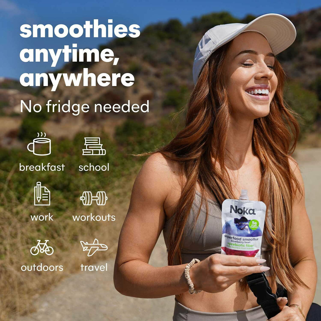 Noka Superfood Smoothie, Strawberry Banana, 12 pk.