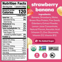Noka Superfood Smoothie, Strawberry Banana, 12 pk.