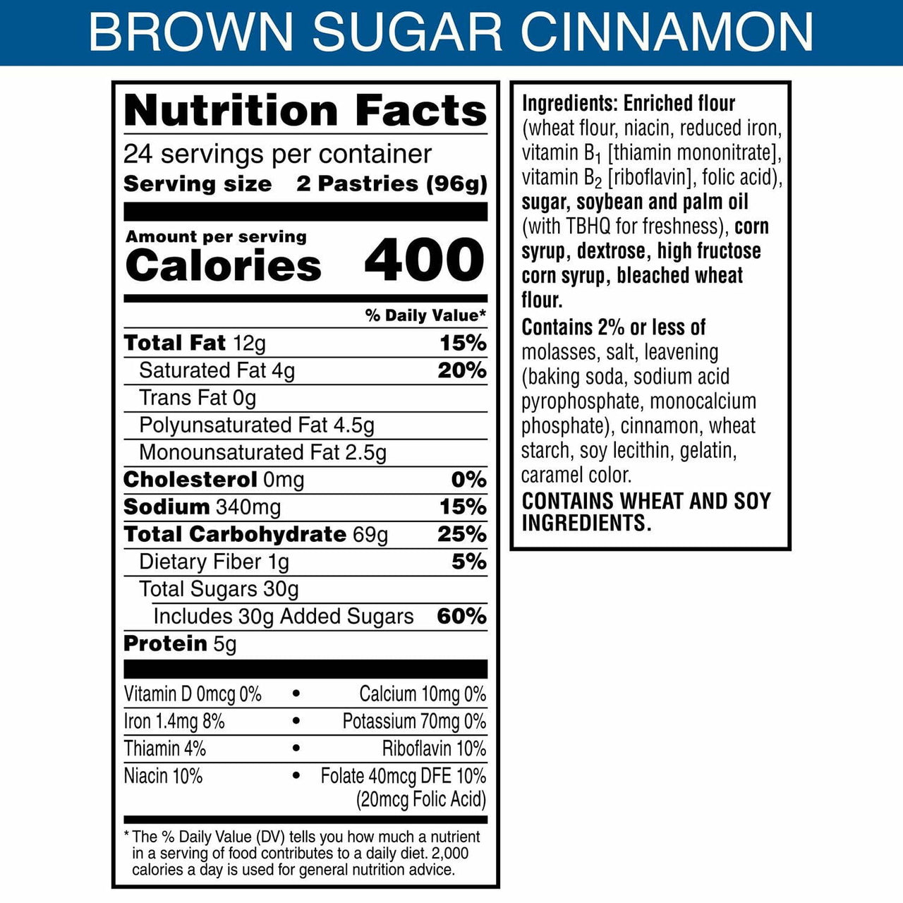 Pop-Tarts Brown Sugar Cinnamon, 48 ct.