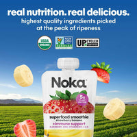 Noka Superfood Smoothie, Strawberry Banana, 12 pk.
