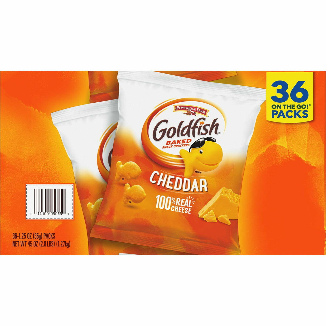 Pepperidge Farm Goldfish Cheddar Crackers, 1.25 oz., 36 pk.