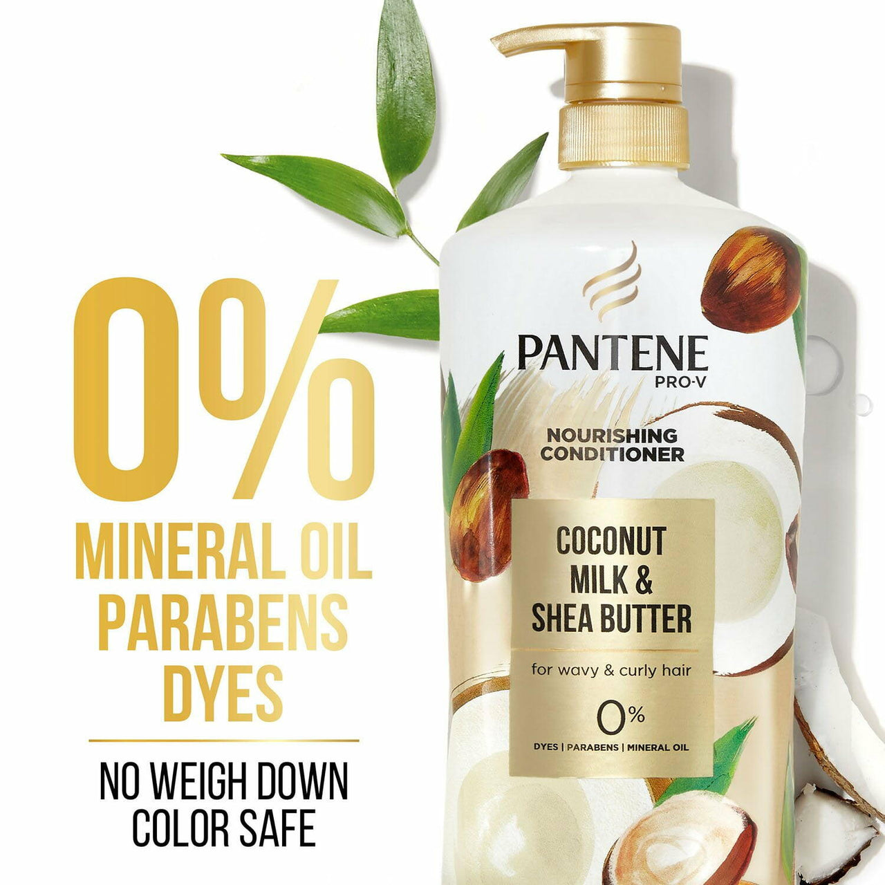 Pantene Pro-V Nourishing Coconut Milk and Shea Butter Conditioner, 38.2 fl. oz.
