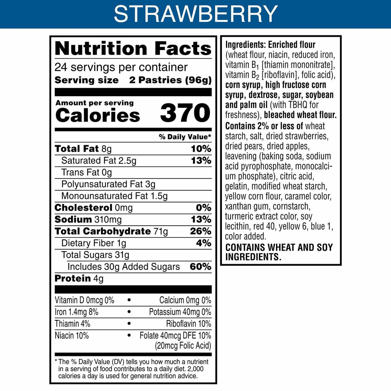 Pop-Tarts Frosted Strawberry, 48 ct.
