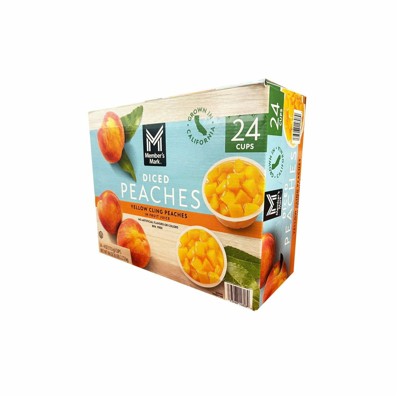 Member's Mark Diced Peach Cups, 4 oz., 24 ct.